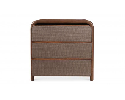 Moe's - Rye Contemporary 3 Drawers Nightstand in Warm Brown