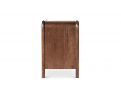 Moe's - Rye Contemporary 3 Drawers Nightstand in Warm Brown