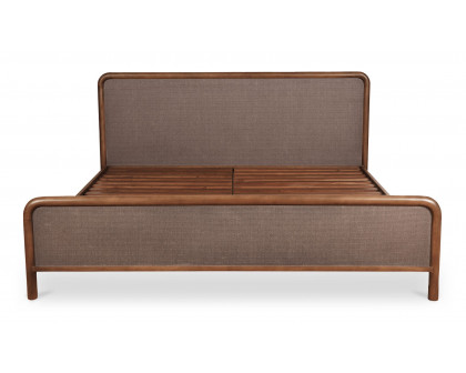 Moe's Rye Modern Bed - Warm Brown