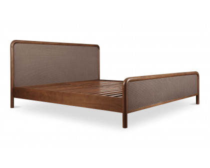 Moe's Rye Modern Bed - Warm Brown