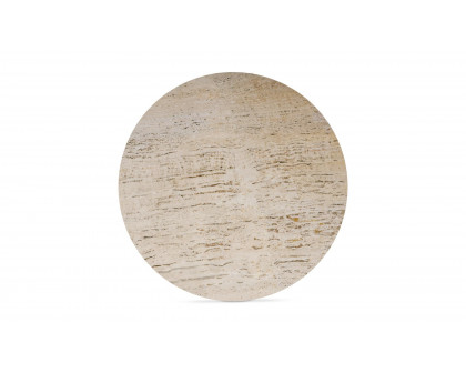 Moe's - Landon Contemporary Round Coffee Table in Beige Travertine