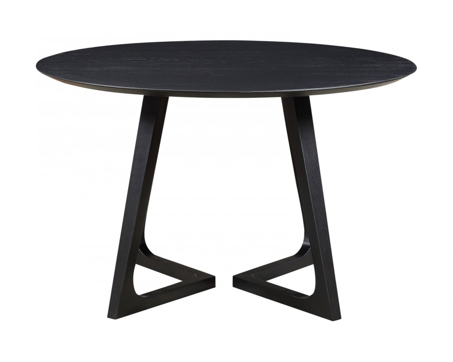 Moe's Godenza Mid-Century Modern Round Dining Table - Black