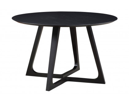 Moe's Godenza Mid-Century Modern Round Dining Table - Black