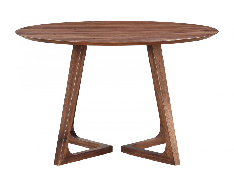 Moe's Godenza Mid-Century Modern Round Dining Table - Brown