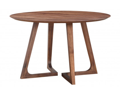 Moe's Godenza Mid-Century Modern Round Dining Table - Brown