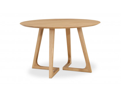 Moe's Godenza Mid-Century Modern Round Dining Table - Oak