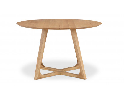 Moe's Godenza Mid-Century Modern Round Dining Table - Oak