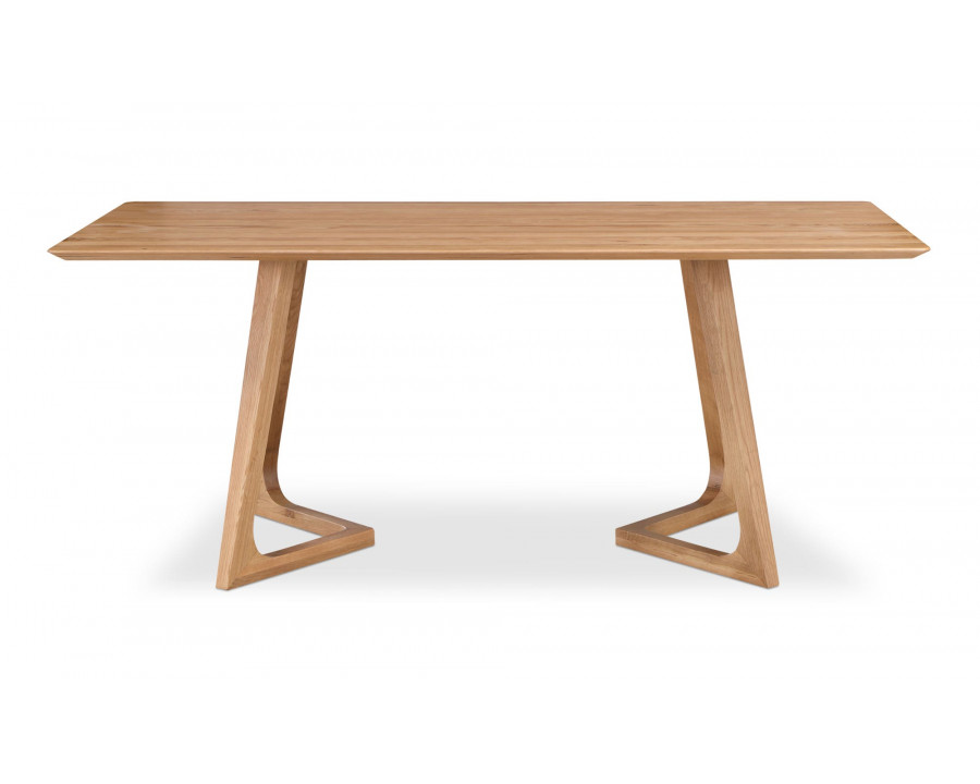 Moe's Godenza Mid-Century Modern Rectangular Dining Table - Oak