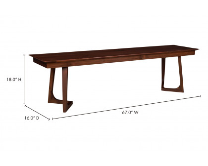 Moe's - Godenza Bench in Brown