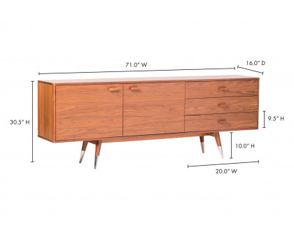 Moe's Sienna Sideboard - Brown, Small