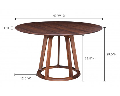 Moe's - Aldo Dining Table in Brown