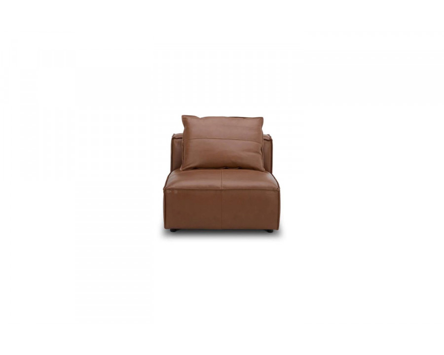 Moe's - Edward Modern Armless Chair in Caramel