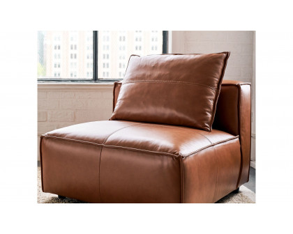 Moe's - Edward Modern Armless Chair in Caramel