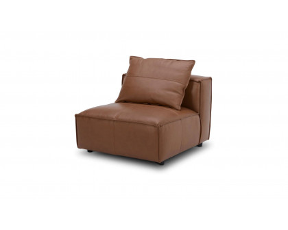 Moe's - Edward Modern Armless Chair in Caramel