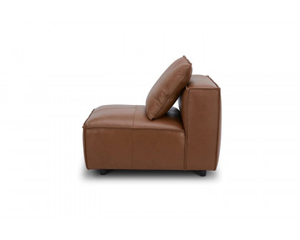 Moe's - Edward Modern Armless Chair in Caramel