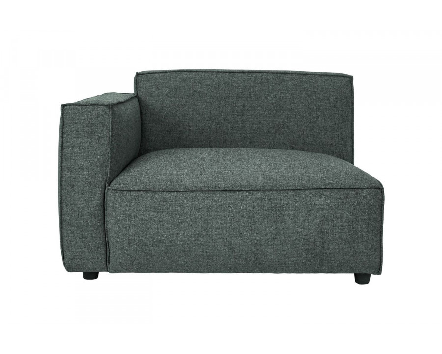 Moe's Aria Modern Left Arm Chair - Dark Gray