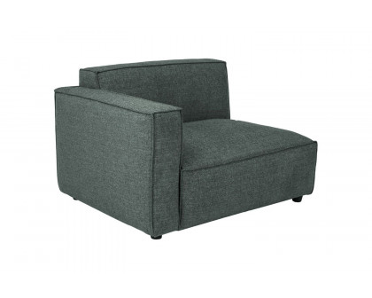 Moe's Aria Modern Left Arm Chair - Dark Gray