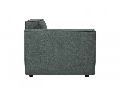 Moe's Aria Modern Left Arm Chair - Dark Gray