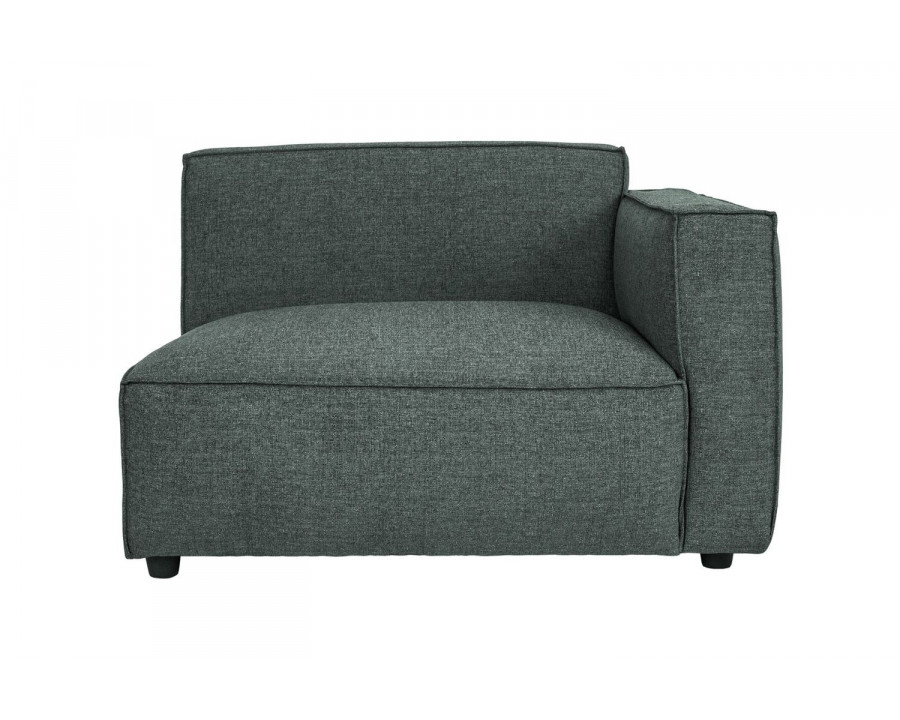 Moe's Aria Modern Right Arm Chair - Dark Gray