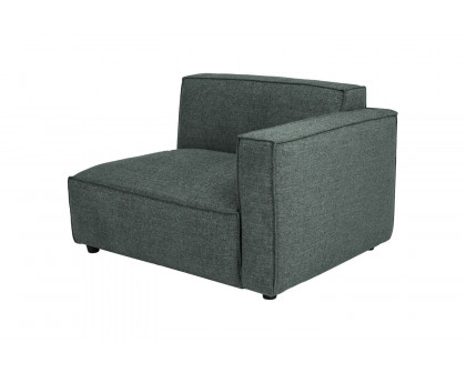 Moe's Aria Modern Right Arm Chair - Dark Gray