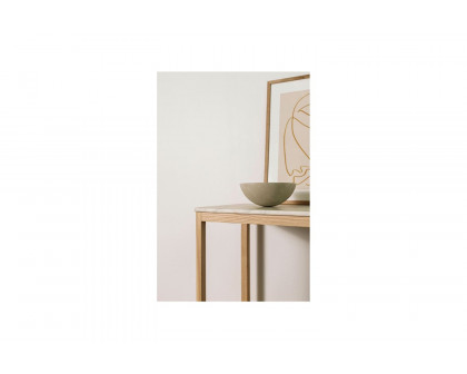 Moe's Ellis Modern Console Table - Natural, Marble/Wood