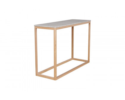 Moe's Ellis Modern Console Table - Natural, Marble/Wood