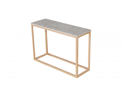 Moe's Ellis Modern Console Table - Natural, Marble/Wood