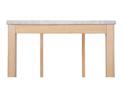 Moe's Ellis Modern Console Table - Natural, Marble/Wood