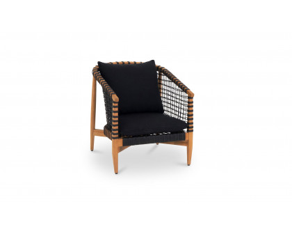 Moe's Kuna Contemporary Outdoor Lounge Chair - Black