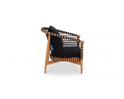 Moe's Kuna Contemporary Outdoor Lounge Chair - Black