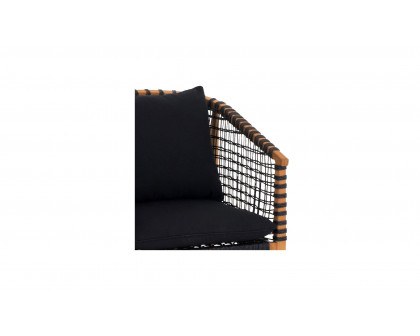 Moe's Kuna Contemporary Outdoor Lounge Chair - Black