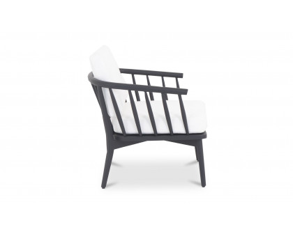 Moe's - Wren Contemporary Outdoor Lounge Chair in Warm White