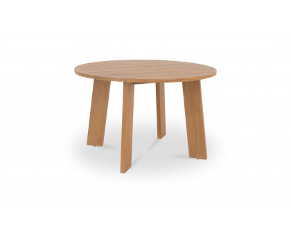 Moe's Delta Contemporary Round Outdoor Dining Table - Natural