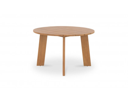 Moe's Delta Contemporary Round Outdoor Dining Table - Natural