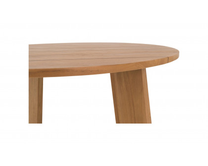 Moe's Delta Contemporary Round Outdoor Dining Table - Natural