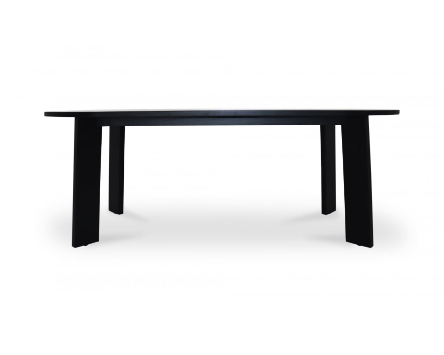 Moe's Delta Contemporary Oval Outdoor Dining Table - Black