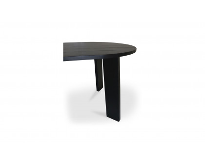 Moe's Delta Contemporary Oval Outdoor Dining Table - Black