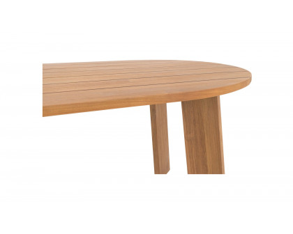 Moe's Delta Contemporary Oval Outdoor Dining Table - Natural