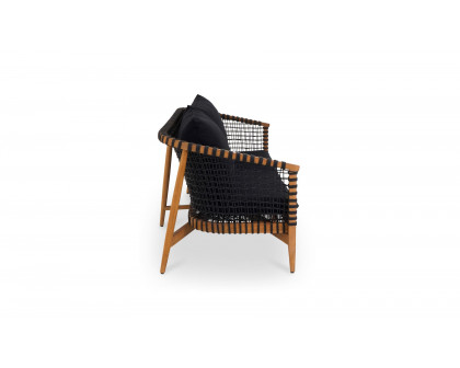 Moe's Kuna Contemporary Outdoor Sofa - Black