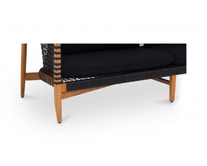 Moe's Kuna Contemporary Outdoor Sofa - Black