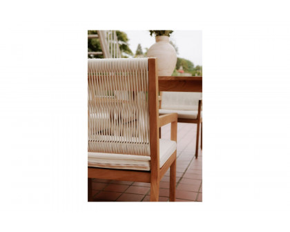 Moe's - Luce Contemporary Outdoor Dining Chair in Natural