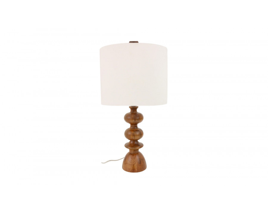 Moe's Gwen Rustic Table Lamp - Honey Brown