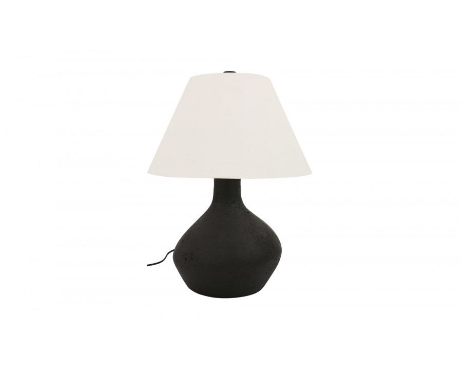 Moe's - Hanna Rustic Table Lamp in Black