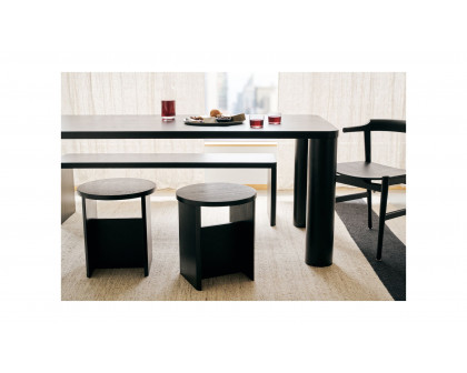 Moe's Scott Modern Dining Table - Black Oak, Medium