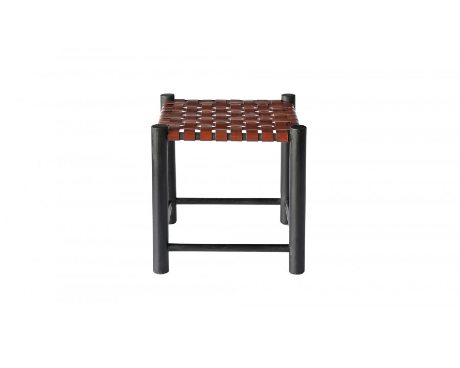 Moe's - Selby Rustic Stool in Burgundy