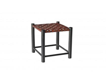 Moe's - Selby Rustic Stool in Burgundy