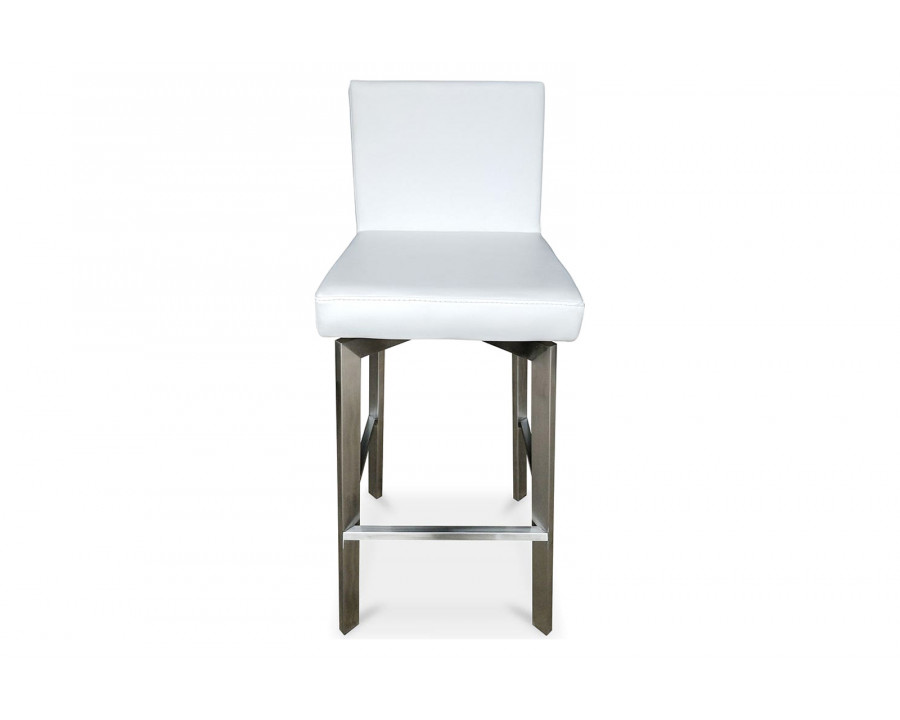 Moe's Giro Swivel Bar Stool - White