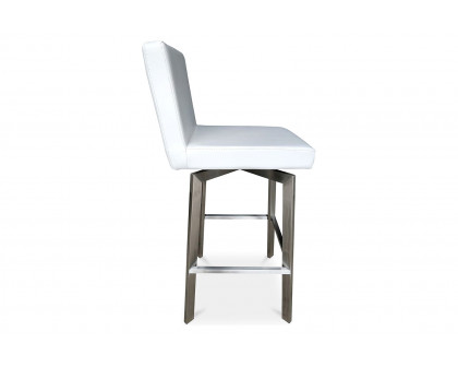 Moe's Giro Swivel Bar Stool - White