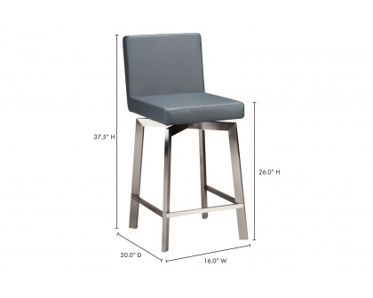 Moe's Giro Swivel Counter Stool - Gray