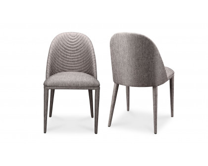 Moe's Libby Contemporary Dining Chair Set of 2 - Gray